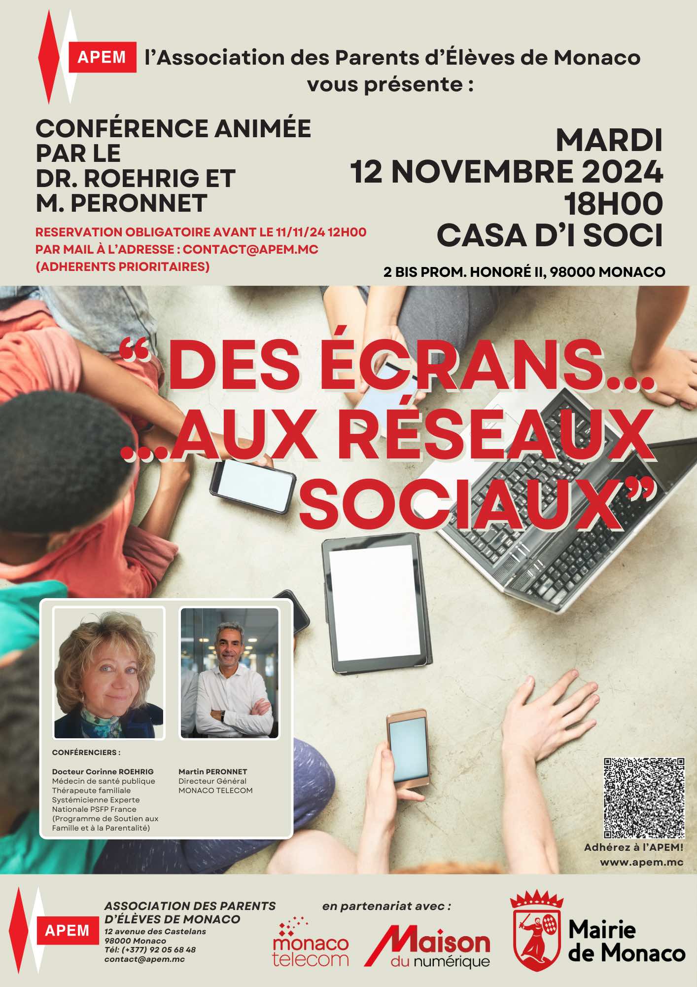 Conférence : Des Ecrans...aux Réseaux Sociaux