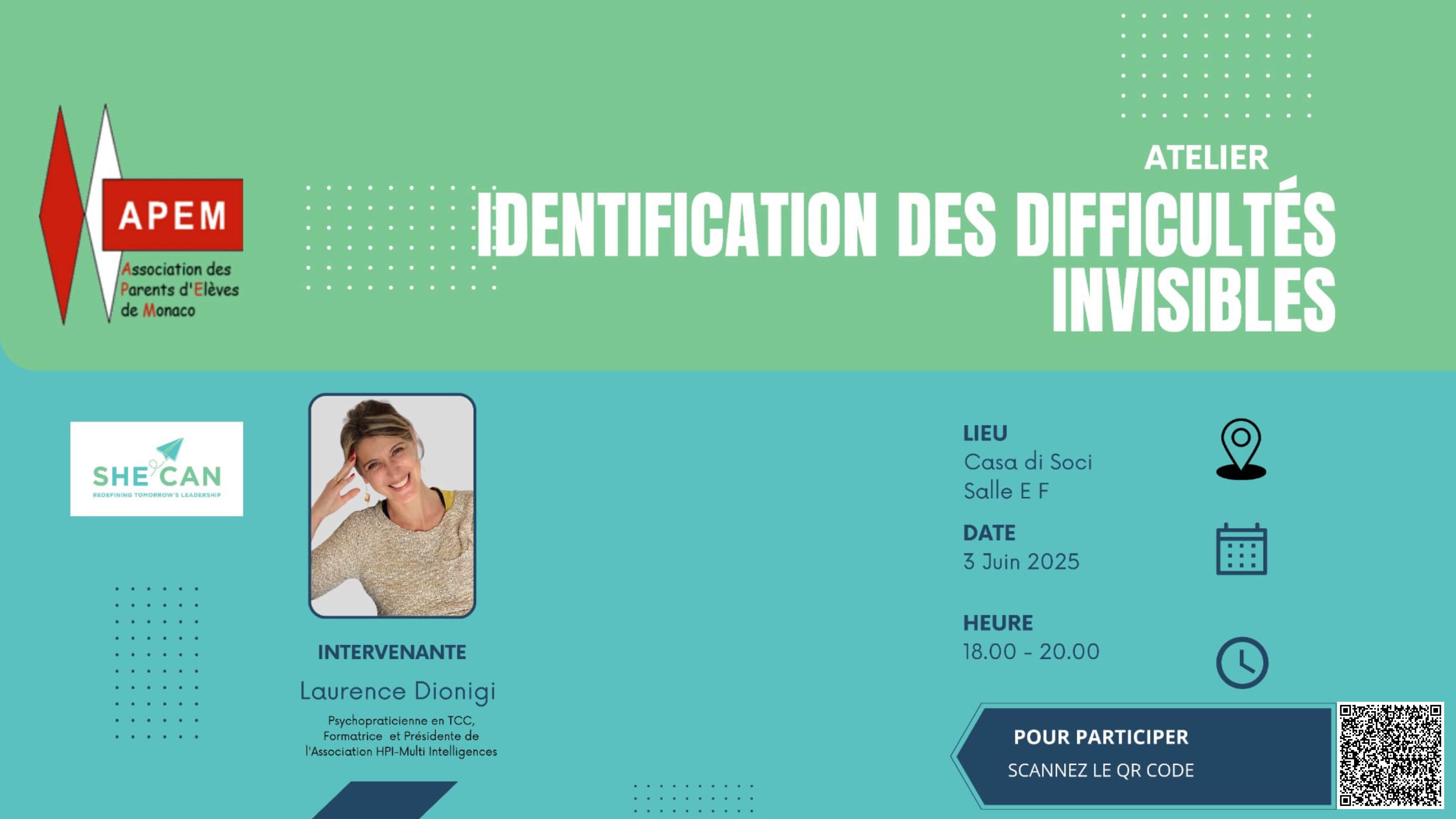 Conférence APEM : Identification des Difficultés Invisibles